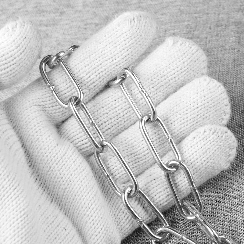 GENHAKON 66Ft Stainless Steel Chain, 1/8 inch Heavy Duty Chain, Hanging Chain for Hanging Clothing?Decorations?Chair, securing Gates and Fences, anchoring Camping Equipment and More.by - Image 3